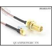 Dây chuyển jack MMCX 90 độ sang SMA  CÓ KIM KHÔNG KIM