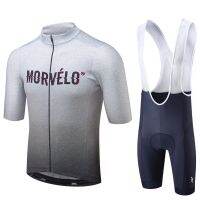 NEW Morvelo Summer Men ciclismo Clothing Bike Clothing Breathable tops gel pad Bicycle Wear Short Sleeve Cycling Jersey Sets