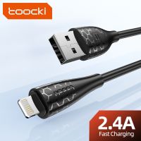 Toocki 2.4A USB ชนิด C เพื่อสายเคเบิลหลอดไฟอย่างรวดเร็วตัวชาร์จไฟสำหรับ iPhone 14 13 12 11 Pro Max XS 8 7 6S Plus iPad USB สายข้อมูล