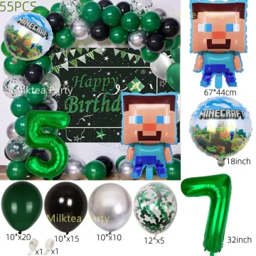 MINECRAFT 12 Latex Balloons Kids Birthday Party Decorations