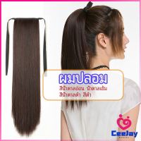 CeeJay วิกผมหางม้าตรง หางม้ารัดๆ ที่คาดผมปลอม หางม้าปลอม ผมตรง wig straight ponytail