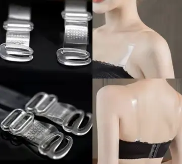 Invisible Metal Transparent Bra Straps Elastic Silicone Adjustable Shoulder  Bra Straps Pair for Bras for Girls Anti-Slip Traceless Women for off-Neck