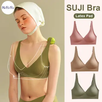 Seamless invisible non-slip braJapan SUJI 7.0 detachable shoulder strap  bra, strapless invisible women underwear bra set