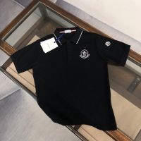 NDAS Moncler latest mens lapel simple M shirt Pearl cotton embroidered lapel short sleeve polo shirt