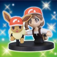 Eevee &amp; Trainer ของแท้ JP - Pokemon Center [โมเดลโปเกมอน] (2 ตัว)