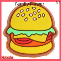 Family Flower Flash Sale แผ่นกันสะเทือนซิลิโคน1ชิ้นแผ่นกันกระแทกสำหรับแฮมเบอร์เกอร์พิซซ่าไม้เทนนิส