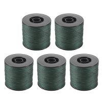 5pcs 500M 100LB 0.5mm Super Strong Braided Fishing Line PE 4 Strands Color:Dark Green