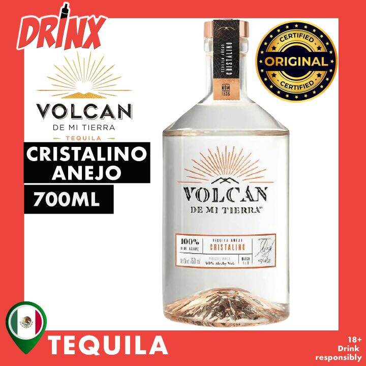 Volcan Cristalino Anejo Tequila 700ml Lazada PH