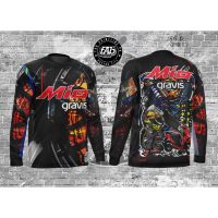 [In stock] 2023 design shirt gravis sublimation yamaha mio full motorcycle long sleeve，Contact the seller for personalized customization of the name