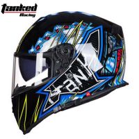 【LZ】✜✕  Novo tanked racing motocicleta capacete completo lente dupla cavaleiro corrida de segurança moto chapéu tampas ece certificado tamanho l xl xxl