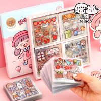 20 Sheets Cute Girl Journal Sticker Gift PET Kawaii Stationery Scrapbooking DIY Decoration Material Diary Phone Kawaii Stickers