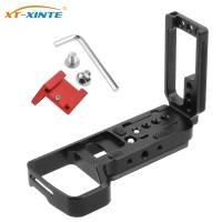 L Quick Release Plate Hand Grip with Cold Shoe Mount Cable Clamp Vertical Shooting Bracket for Sony A7R3 A7M3 A9 A73 DSLR Camera