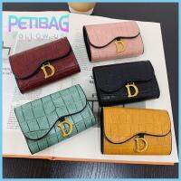 PETIBAG แฟชั่น ใบสั้น หนังPU อเนกประสงค์ ผู้ถือบัตร ผู้หญิงคลัทช์ กระเป๋าเงินกระเป๋าเงิน กระเป๋าใส่เหรียญมินิ