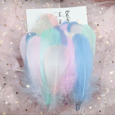 Feathers Colourful Feather 10-15cm Plumes for Wedding Decoration Jewelry Material Accessories 50pcs