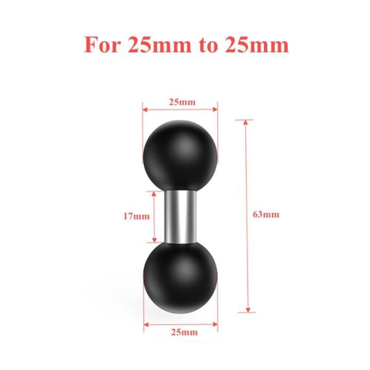 25mm-to-15mm-17mm-25mm-composite-ball-adapter-for-industry-standard-dual-ball-socket-mounting-arms-works-for-garmin-gps-bracke