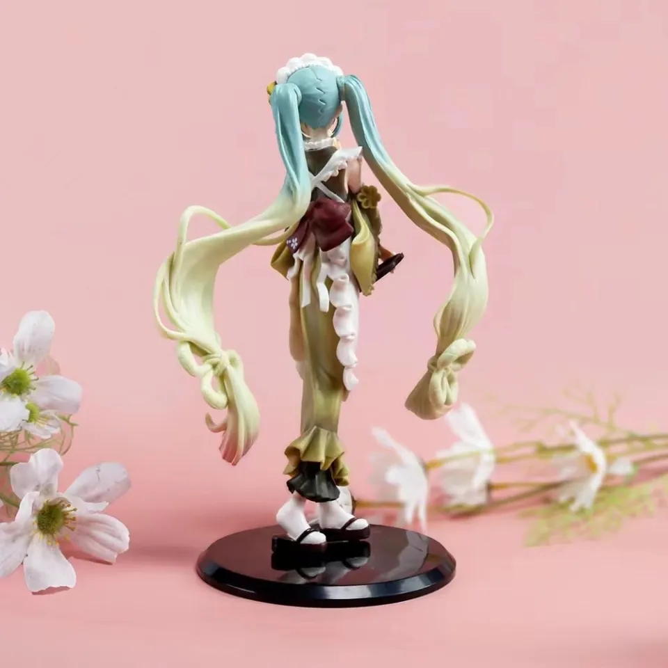 Anime Hatsune Miku Desenho Q Ver . Bonito Kawaii Tirtus Cantor Manga  Estátua PVC Action Figure Boneca Collectible Modelo Figura