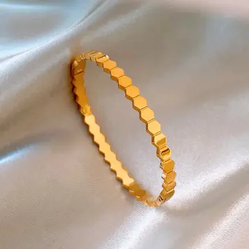 Dubai Open Cuff Bangle For Women Moroccan Big Gold Color Bracelet
