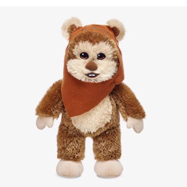 ตัวเล็ก-25-cm-ตุ๊กตาหมี-สตาร์วอ-star-wars-ewok-บิ้วอะแบร์-build-a-bear-workshop-มือสองสภาพดีมากo