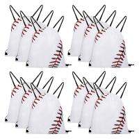Drawstring Backpack Baseball Drawstring Bag Baseball Drawstring Favor Bags for Your Gym Class and Sports Teams,12Pack