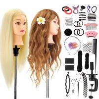 hot！【DT】✇♗❦  85  Real Human Hair Mannequin Training for Hairstyling Hairdressing Cosmetology Dolls Hairstyles