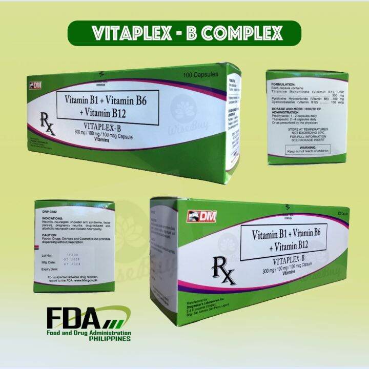 VITAMIN B COMPLEX CAP 100'S Lazada PH