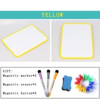 Magnetic Erasable Whiteboard Double Side Dry Erase Message Drawing Writing for Kids A4 Size Sadhu Board for Note School Supplies