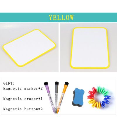 Magnetic Erasable Whiteboard Double Side Dry Erase Message Drawing Writing for Kids A4 Size Sadhu Board for Note School Supplies