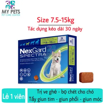 NexGard Spectra 7.5 - 15kg 1 tablet for INTERNAL AND EXTERNAL