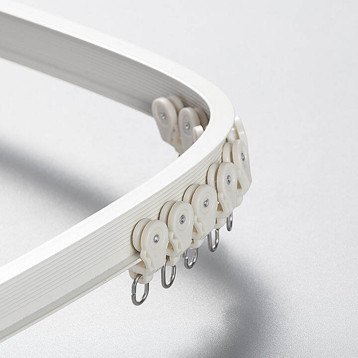 Curtain Track Curved Rail Balcony Bay Window Flexible Curtain Arc Mute