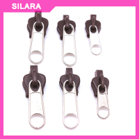 SILARA 6ชิ้นซิปอเนกประสงค์แบบทันทีชุดซ่อมซิปเปลี่ยนซิปสำหรับเย็บ DIY