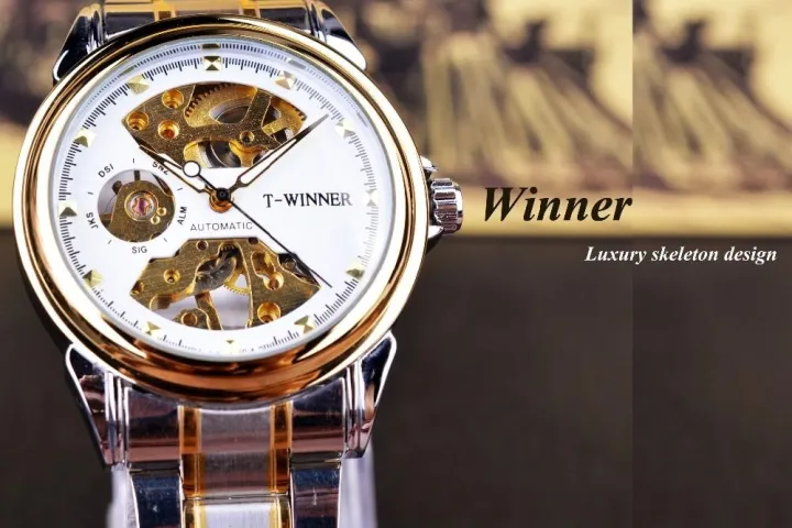 นาฬิกา-gratis-ongkir-วินเนอร์ผู้ชายแฟชั่นผู้หญิงแบบกลไกนาฬิกายี่ห้อดังหรูหราดีไซน์เพชร