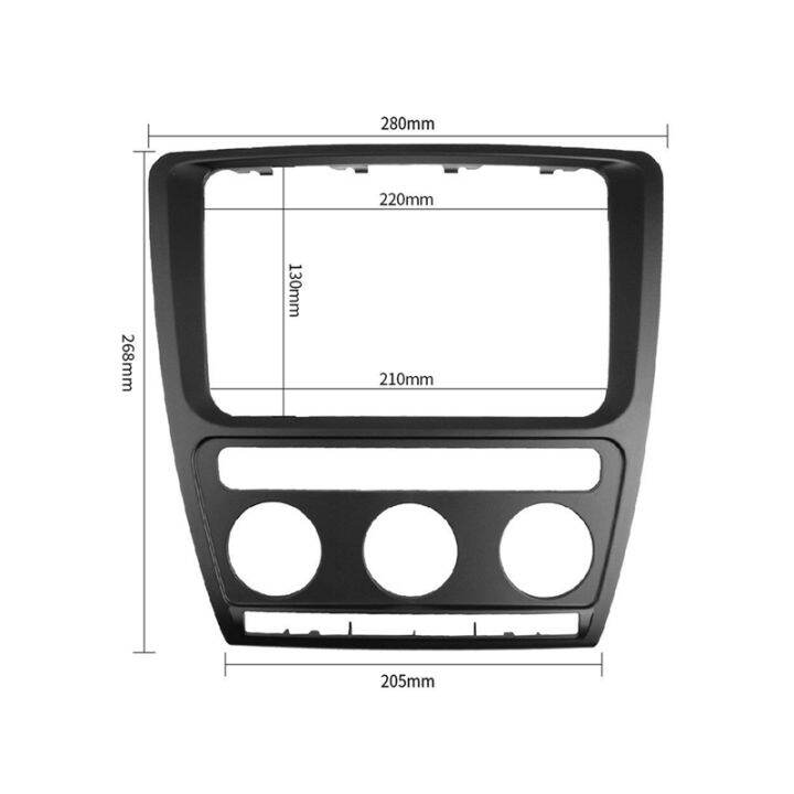 radio-panel-dash-fascia-plate-frame-car-stereo-refitting-frame-facia-trim-for-skoda-octavia-automatic-aircon-2004-2009