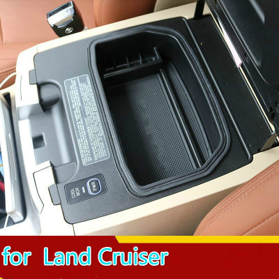 จัดรถสำหรับ Toyota Land Cruiser 200 FJ200 2004-2016ตู้เย็นที่เท้าแขนกลางการจัดเก็บถุงมือที่ใส่ถาดกล่องอุปกรณ์เสริม