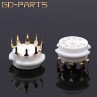 ;[-./ PCB Mount 9Pin Ceramic Vacuum Tube Socket Valve Base For ECC83 6DJ8 12AX7 12AU7 12AT7 6922 EL84 ECC81 Hifi Audio Tube AMP DIY