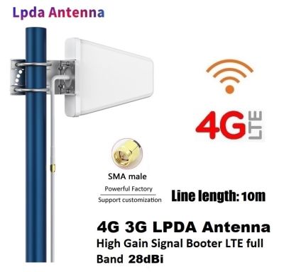 เสาอากาศ 5G 4G LPDA Outdoor 690-3700MHz Antenna 28dBi Signal Directional Antenna