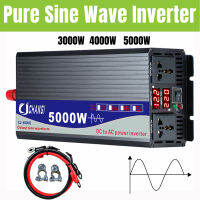 เครื่องแปลงพลังงานแสงอาทิตย์3000/4000/5000W,แสดงผลดิจิตอลคู่แปลงพลังงานแสงอาทิตย์ DC 12V 24V 48V เป็น AC 220V เครื่องแปลงไฟรับประกัน1ปี