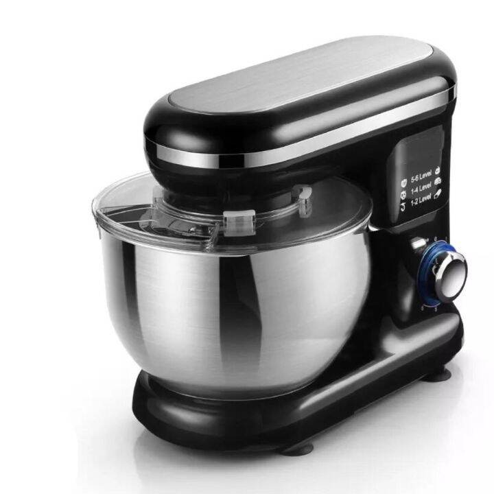 ☝Kitchen Automatic Stand Mixer Blender 5L 1200W. 6 speed with LED Blue