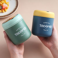 Mini Thermal Lunch Food Container with Spoon 430ml Insulated Soup Cup Vaccum Cup Thermos Thermo Keep Hot for School Children