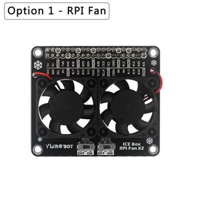 【✴COD✴】 fuchijin77 Extension Board Gpio พัดลมคู่ราสเบอร์รี่ Pi 4พร้อมไฟ Led สีฟ้าพัดลมทำความเย็นสุดๆสำหรับ Raspberry Pi 4รุ่น B/3b/3b