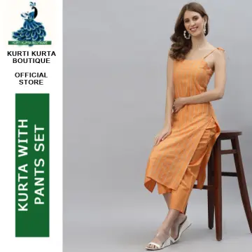 Buy Rust Orange Kurtas for Women by AJIO Online | Ajio.com