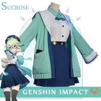 Hobby Genshin Impact - Sucrose ชุดยูนิฟอร์มคอสเพลย์ JK ชุดเสื้อแขนยาว กระโปรง แจ็กเก็ต ชุดฮาโลวีน