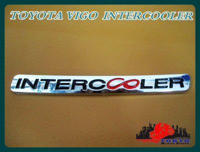 TOYOTA VIGO "INTERCOOLER" EMBLEM "RED" &amp; "BLACK" STICKER (1 SET) // โลโก้ สติ๊กเกอร์ สัญลักษณ์แผ่นข้อความ สินค้าคุณภาพดี