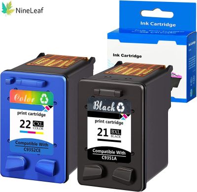Nineleaf Remanufactured Ink Cartridge Compatible For HP 21 22 21XL 22XL C9352CE Used With Deskjet F4140 F2110 Officejet Printer