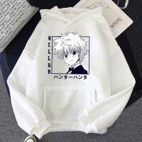 Killua Hunter x Hunter Anime Hoodies Streetwear Ulzzang Harajuku Japan Cartoon print Sweatshirts Fun Unisex Casual Tops Size XS-4XL