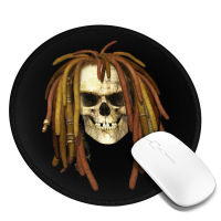 Skull Skeleton Grim Reaper, Round Mouse Pad