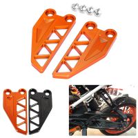 สำหรับ KTM DUKE 250 390 Duke250/390 2017-2019ที่พักเท้าชุดหลังแผ่นส้นรถจักรยานยนต์อะลูมิเนียมอัลลอย CNC อุปกรณ์ปกป้องป้องกัน