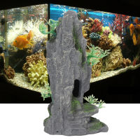 Aquarium Landscaping Ornaments Aquarium Rockery Simulation ทำความสะอาดง่าย ทนต่อการกัดกร่อน ดูแลรักษาง่ายสำหรับน้ำเค็ม