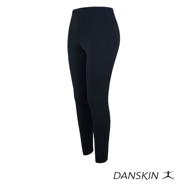 Danskin Essentials Black Leggings w/ Reflective Logo for Workout Gym Sports  Wear Athleisure Women Activewear
