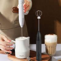 High efficiency Original Electric Frother Coffee Stirrer Milk Frother Rechargeable Household Milk Frothing Egg Whisk Double Head