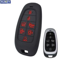 KLL For Hyundai Nexo Sonata 2019 2020 Silicone Remote Key Case Fob Shell Cover Skin Jacket Sleeve 7 Buttons